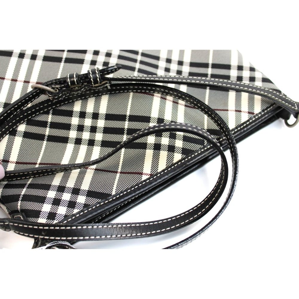 Burberry Black and white Check Crossbody Bag - Picture 9 of 9